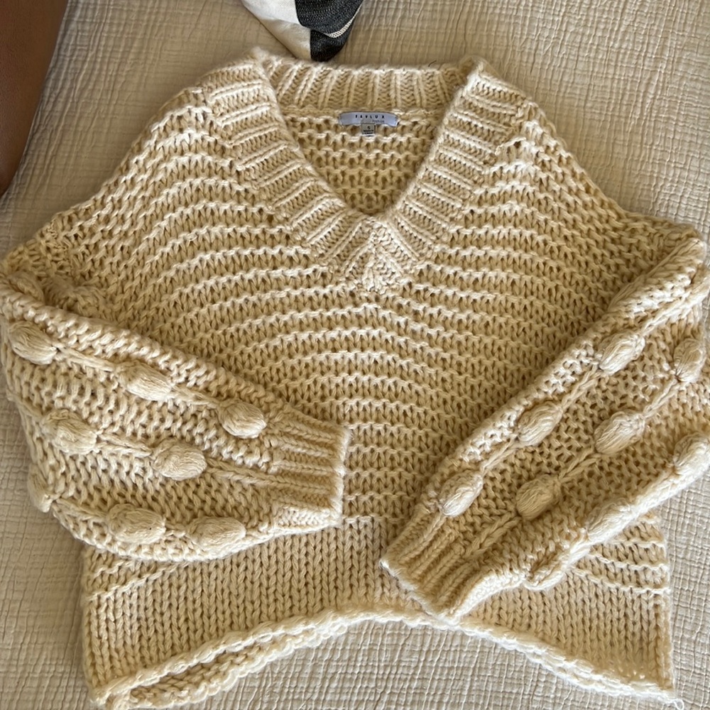 Oversized chunky knit sweater